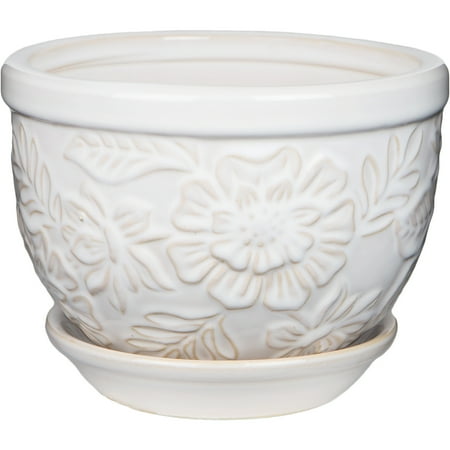 pennington planter ceramic floral