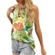 thumbnail image 5 of Moda mujer Casual sin mangas cuello redondo impreso chaleco señoras Tops ahueca hacia fuera la blusa Pompotops  lopia991999, 5 of 8