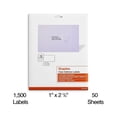 thumbnail image 2 of Staples Laser/Inkjet Address Labels 1" x 2 5/8" Clear 30 Labels/Sheet 573950, 2 of 5