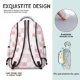 thumbnail image 5 of Pioneer Flower Floral Print Pattern Backpack for School, Cute School Bag with Adjustable Shoulder Straps and Padded Back, 15.3"x11"x7.1", 5 of 5
