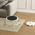 thumbnail image 4 of TZYUDK Wheel Rolling Stool Small Stool Low Roller Seat With 360 Degree Swivel Wheels Comfortable Breathable Ergonomic Cushion Seating Affordable Useful Black, 4 of 6