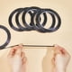 thumbnail image 3 of 1296 pies 6 rollos de líneas de plomo PET para vitrales, tiras finas de plomo para vitrales, tiras de plomo negras, líneas autoadhesivas, 3 of 5