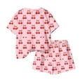 thumbnail image 6 of Amidoa Girls Summer 2 Piece Outfits Cute Floral Short Sleeve and Elastic Waist Shorts Kids Clothing Set Pink Size Pink Size 6, 6 of 6