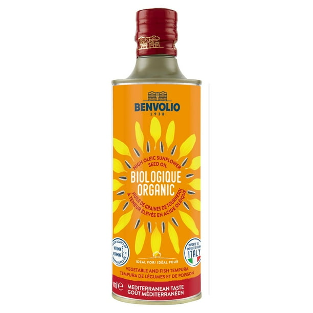 ORGANIC HIGH OLEIC SUNFLOWER SEED OIL, 500 ml Walmart.ca