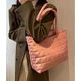 thumbnail image 2 of Kukuzhu Puffer Tote Bag Women Large Quilted Puffy Tote Bag Water-Resistant Down Cotton Padded Shoulder Bag Purse, 2 of 8
