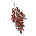 thumbnail image 4 of Christmas Wreath Wall Hanging, Front Door Wreath, Rustic DIY Artificial Flower Branch Red Berries Wreath for Home Xmas Decor Style C, 4 of 8