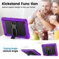 thumbnail image 5 of XYX for Samsung Galaxy Tab A9+ Plus Case 11 inch (Model: SM-X210/X216/X218), 3in1 Heavy Duty Shockproof Tablet Case with Stand, Shoulder Strap, Purple, 5 of 7