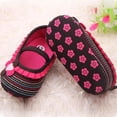 thumbnail image 2 of 0-12M Baby Girls Flower Ruffled Shoes Toddler Soft Bottom Kids Crib First Walkers, 2 of 6
