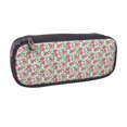 thumbnail image 2 of Lsque Flower Printed Big Capacity PU Leather Pencil Case Large Pencil Pouch Stationery Pen Bag Pencil Holder for Teen, 2 of 6