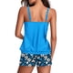 thumbnail image 5 of Traje de baño tankini para mujer Conjunto de estampado de moda para mujer Traje de baño deportivo de dos piezas para mujer Conjunto de traje de baño con pantalones cortos Traje de baño de dos piezas p, 5 of 6