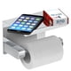 thumbnail image 5 of Portarrollos de papel higiénico, portarrollos de papel sin taladrar, dispensador de papel higiénico, dispensador de papel con estante, acero inoxidable SUS 304, pegamento autoadhesivo y de pared para, 5 of 5