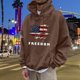 thumbnail image 1 of MHFRRA Sudadera con Capucha Gráfica con Diseño para Mayor Comodidad y Estilo Marrón, 1 of 3