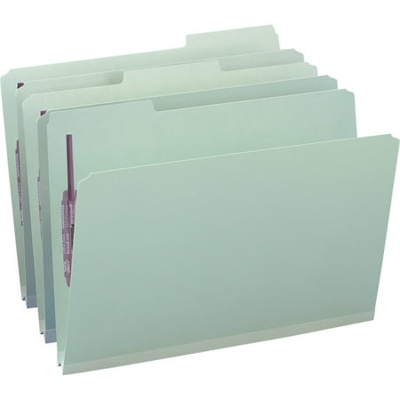 UPC: 0086486199315 | Smead One Inch Expansion Fastener Folder 1/3 Top Tab Legal Gray Green 25/Box 19931