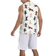 thumbnail image 2 of Sikiie Yoga Labrador Retriever Basketball Jersey Reversible Men's Mesh Athletic Sports Shirts Training Practice S-4XLX-Large, 2 of 6