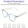 thumbnail image 3 of New Photochromic Smart Audio Glasses, Anti Blue Light, Support Music & Calls, Unisex for Indoor, Sports, Driving & Holiday Gifts, 3 of 16
