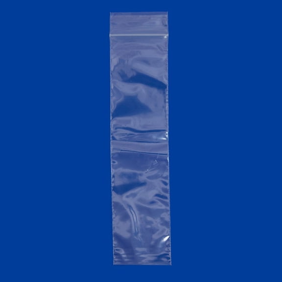 Clear Plastic Reclosable Zipper Bags 2x8 (Package of 100)