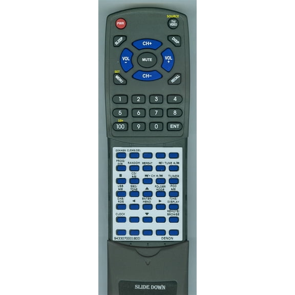 Replacement Remote for DENON RC-1097, DM37, RCDM37
