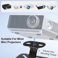 thumbnail image 3 of APPLAYERR Heavy Duty Projector Stand 5kg Load Capacity For Mini Projectors 1/4" Thread Desktop Ceiling Mount Black, 3 of 8