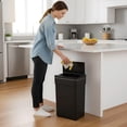thumbnail image 6 of PayLessHere 13 Gallon 50 L Trash Can with Lid Plastic Kitchen Trash Bin Automatic Touch Free Motion Sensor Trash Can (1, Black), 6 of 7