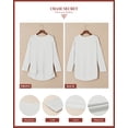 thumbnail image 3 of Chase Secret Women Crewneck Tops Waffle Knit Long Sleeve Shirts Casual Loose Solid Color Tunic Tops Lightweight Pullover, 3 of 6