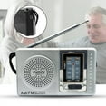thumbnail image 5 of BC-R2048 Portable AM FM Radio Handheld 2 Band Mini Radio Player Battery Powered with Telescopic Antenna Built-in Speaker for Elders, 5 of 15