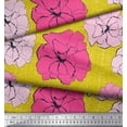thumbnail image 3 of Soimoi Moss Georgette Fabric Carnation Floral Print Sewing Fabric Yard 42 Inch Wide, 3 of 3