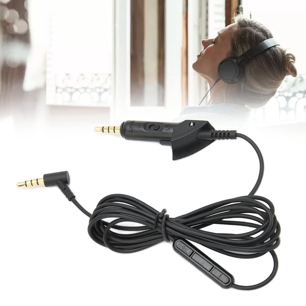 Cable De Audio De Repuesto Para Auriculares, Cable De Extensión De Audio De Repuesto Multifunción Fácil De Usar Para Auriculares QC15