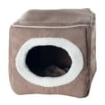 thumbnail image 2 of Petmaker Cozy Cave Pet Cat Bed, Light Brown, 2 of 2