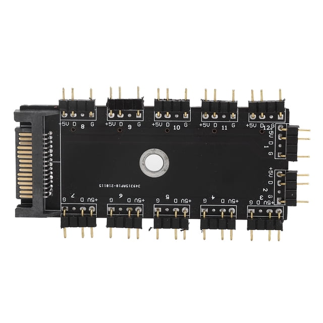 Hub divisor de 11 vías, extensor de interfaz ARGB de 3 pines, accesorios para dispositivos de control de LED RGB, interfaz 5VSATA