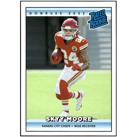 NFL 2022 Instant Donruss Rated Rookies Retro Football Skyy Moore 1 of 4094 Trading Card #20 (Panini)