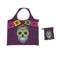 thumbnail image 1 of Bolsa Plegable de Tela Tigsa Calavera con Papel Picado 47 cm x 36 cm, 1 of 4