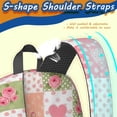 thumbnail image 5 of Pioneer Flower Floral Print Pattern 17" School Backpacks for Teens,Waterproof Oxford Fabric,S-Shape Padded Straps for School,Travel,Hiking,Camping, 5 of 5
