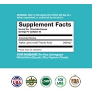 Basic Brands Alpha Lipoic Acid, Antioxidant Supplement, Supports Nerve Health, 60 ct (2 Pack)