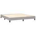 thumbnail image 6 of vidaXL Box Spring Bed with Mattress Light Gray 72"x83.9" California King Fabric, 6 of 6