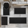 thumbnail image 2 of ChakmeOne 5 Piece Bathroom Rug Set Thin Super Absorbent Non Slip Machine Washable Bath Mat with Rubber Backing for Shower Tub Floor & Toilet, 2 of 7