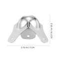 thumbnail image 2 of BEADCEST 8Ud Protectores De Esquinas De Metal Plata Para Muebles Con Instalación Fácil Y Único, 2 of 7