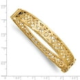 thumbnail image 3 of Leslie's Real 14kt Yellow Gold Polished Hollow Fancy Bangle; for Adults and Teens; for Women and Men, 3 of 3
