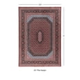 thumbnail image 3 of Contemporary Home Living 3.25' x 5' Octagonal Medallion Area Throw Rug - Red and Blue, 3 of 7