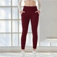 thumbnail image 6 of Maqroz Womens Leggings Thermal Fleece Lined High Waist Winter Warm Thick Stretch Active Workout Pants with Pockets, 6 of 7
