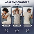 thumbnail image 4 of Utopia Bedding Queen Bed Pillow, 26"L x 18" W, Set of 2, Soft and High-Quality, Gusseted Pillow for All Sleep Positions (Gray), 4 of 9