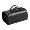 thumbnail image 1 of Minnieouse Bolso del artículo de tocador del viaje de la prenda impermeable de la PU con el bolso cosmético del viaje compacto y conveniente de Bolsas de maquillaje negro, 1 of 6