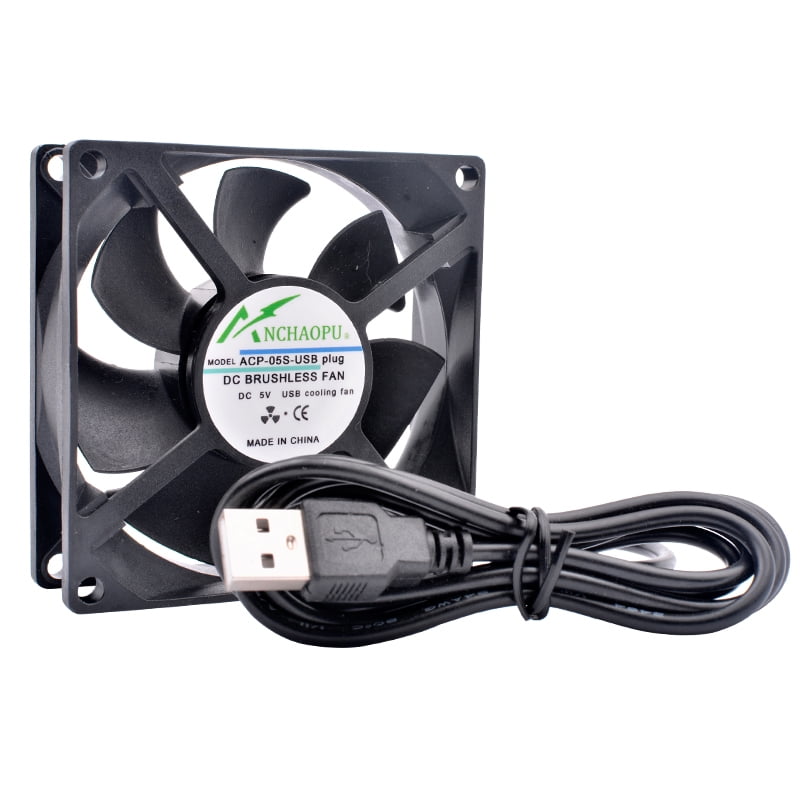 80x80 Mm Case Fan Ball Bearing 3 Wire 80mm - Think Cables Search