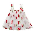 thumbnail image 1 of Hfolob Fancy Girl Dress Baby Fruit Print Straps Backless Sleeveless Cute Skirt Casual Summer Beach Sundress 6-12 Months, 1 of 4