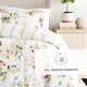 thumbnail image 5 of Juego de Edredón Ultrasuave para Todas las Estaciones, Ropa de Cama Alternativa en Rayas Florales para King/Cal King de Comfort Canopy, 5 of 13