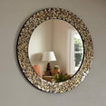 thumbnail image 3 of DecorShore 24" Decorative Glass Mosaic Wall Mirror (Golden Sands), 3 of 6