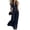 Navy #15, variant on Womens Halter Neck Jumpsuit Zipper Front Wide Leg Summer Casual Elegant Romper with Pockets M