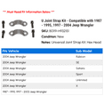 thumbnail image 2 of U Joint Strap Kit - Compatible with 1987 - 1995, 1997 - 2004 Jeep Wrangler 1988 1989 1990 1991 1992 1993 1994 1998 1999 2000 2001 2002 2003, 2 of 2
