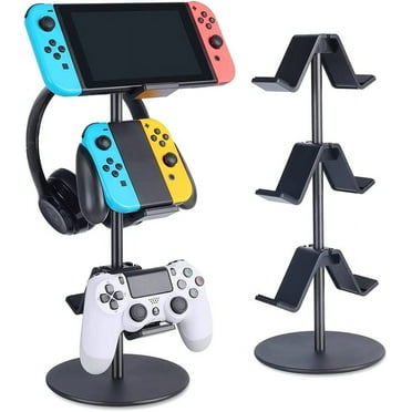 Controller Stand for PS5 Xbox Nintendo Switch 3-Tier Headsets Holder Multi Adjustable Game Controller Headset Hanger for All Universal Gaming Platform