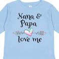 thumbnail image 4 of Inktastic Nana and Papa Love Me- Heart Grandchild Boys or Girls Long Sleeve Toddler T-Shirt, 4 of 5