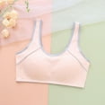 thumbnail image 2 of MIASHUI Girls Sports Bra Seamless Elastic Cotton Bras Wide Straps Bra,Pink,80, 2 of 7